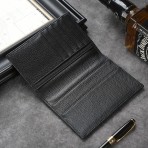 トップグレインレザーパスポートウォレット