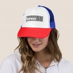 トラッカーハット.レッドブルー